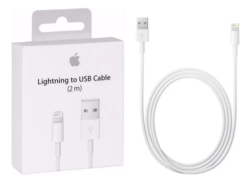 Cable Carga Y Datos Lightning Apple Md819am/a Usb 2 Metros iPhone Original