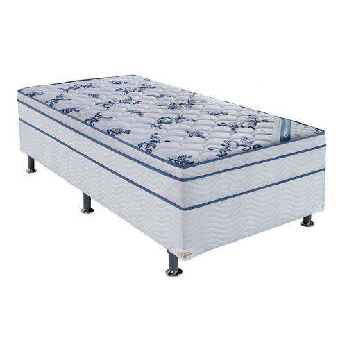 Cama Box Solteiro Com Colchão Molas Nanolastic Comfort Pr...