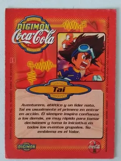 Tai Card #2 Digimon Coca Cola Serie 1. Perú, Año 2000