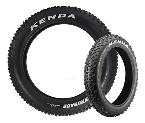 Par Pneu Fat Bike 20x4.0 Kenda Krusade Off-road E-bike Preto