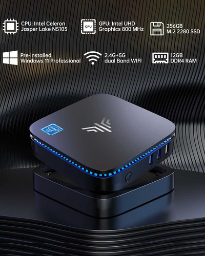 Kamrui Mini Pc, Ak1 Pro 12gb Ram 256gb Ssd Procesador Jn8pf