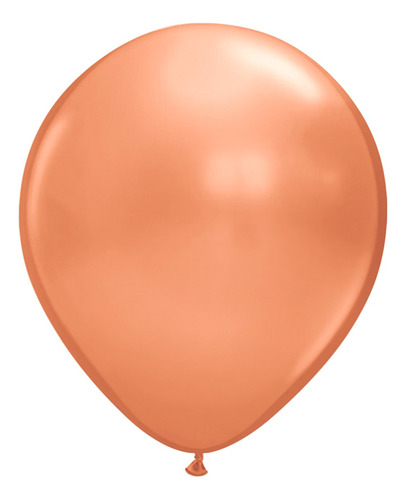 Bexiga Balão Metalizado Pequeno Rose Gold 25 Unidades N5