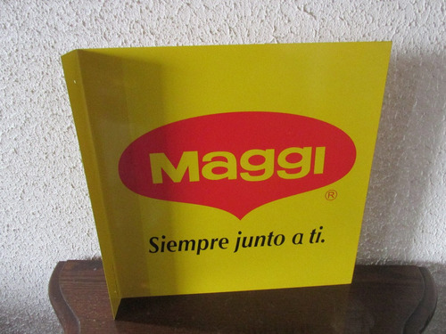 Antiguo Letrero Publicitario Sopas Maggi Años 80 Escaso