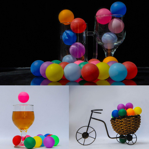 Pelotas De Ping Pong De Colores Paquete A Granel 50 Unidades