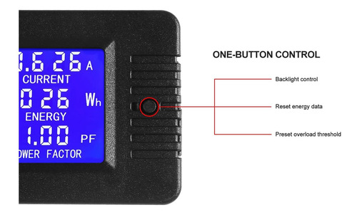 Medidor Digital De Ca/ac 100a Voltímetro Lcd