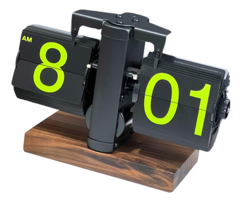 Reloj Con Tapa Automática, Reloj Abatible Hacia Negro