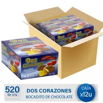Comprar Dos Corazones Dos Corazones Felfort chocolate con leche con chocolate caja 520 g pack x 12