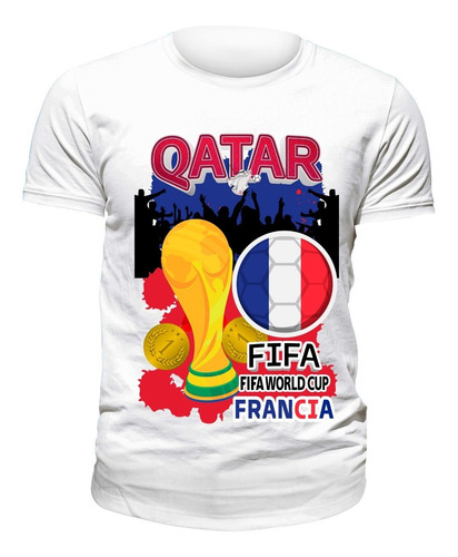 Playera Mundial Qatar 2022 Diseño 18 Francia Futbol Beloma
