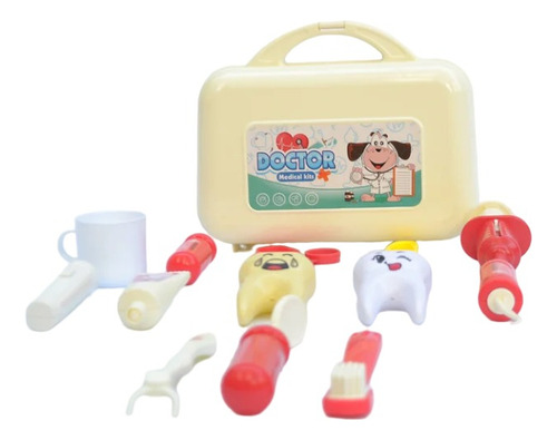 Valija Dentista Doctor Kit Odontologo Juguete Oficio Niños