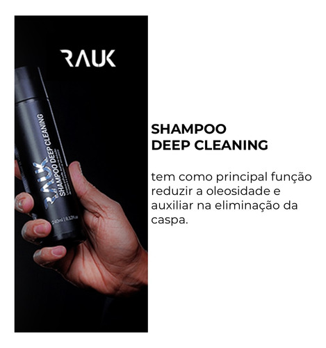 Kit Shampoo Anticaspa E Pomada Efeito Matte Extra Forte Rauk