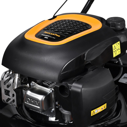 Podadora Poulan Pro 21p 6.5hp 3en1 160cc 5pos Llantas 11x8p Color Negro Y Amarillo