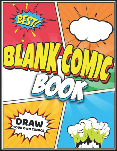Libro: Blank Comic Book Draw Your Own Comics: For Kids And A