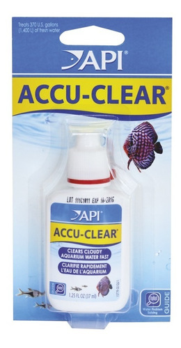 Accu-clear 37ml Aclarador Agua Acuario Plantado Pecera