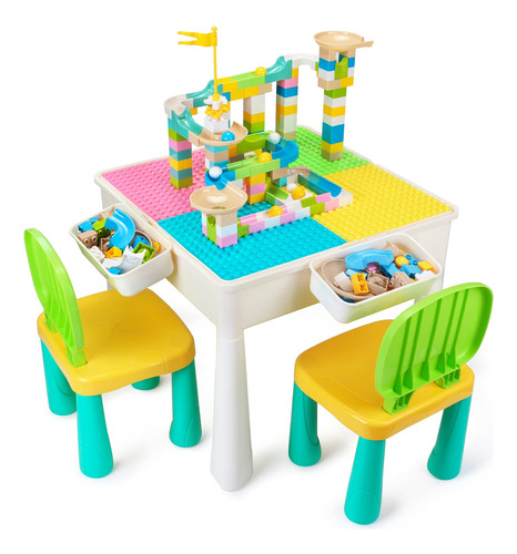 Gobidex Juego De Mesa Y Sillas Todo En Uno Para Niños Con .