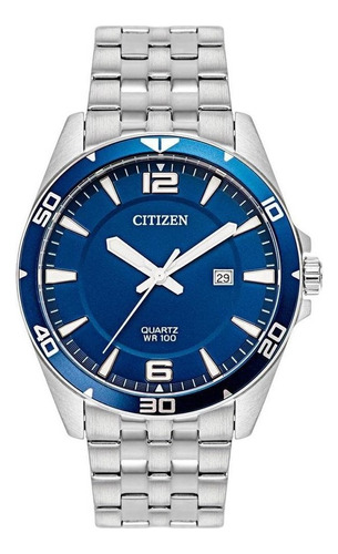 Reloj Citizen Bi505852l Hombre Color de la correa Plateado Color del bisel Azul Color del fondo Azul