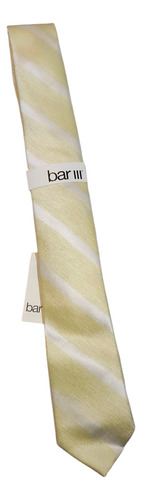 Corbata De Caballero Amarilla Bar Iii Amarillo Rayas 1.45 M