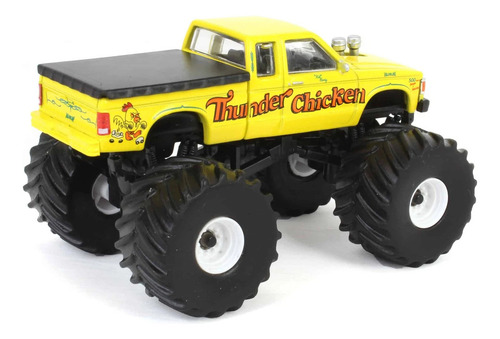 Greenlight 1989 Chevrolet S-10 Thunder Chicken Kings Of Crun Color Amarillo