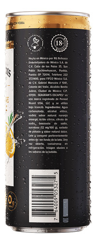 Seagram's Escapes Orange Spritz 24 Pack 355ml 5° Alcohol