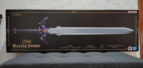 The Legend Of Zelda Master Sword Bandai Namco Proplica Link Azul Claro (Usado)