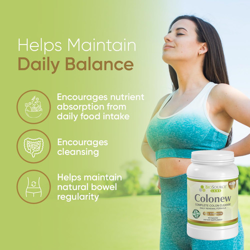 Biosource Labs Colonew Limpieza Natural Colon 60 Cápsulas