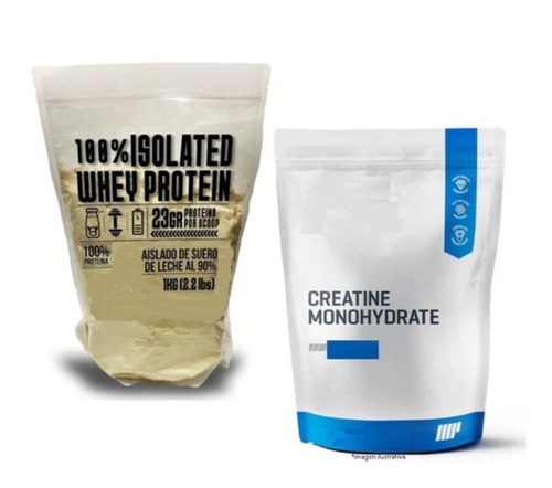 Whey Protein Isolate 1kg + 200gr Creatina Monohidrato 