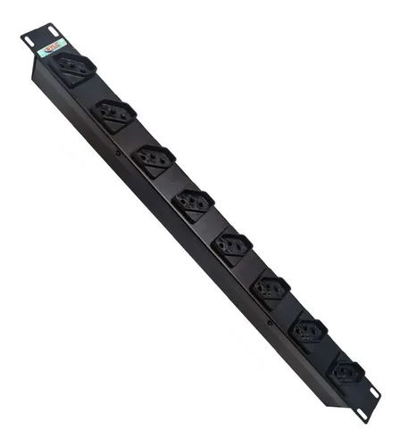 comprar Régua 8 Tomadas Rack 19 1u Embutir 10a Bivolt