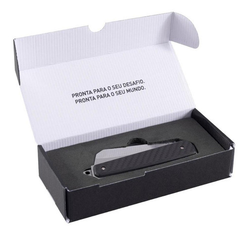 Canivete Navalha Em Inox E Cabo De Carbono Hollow Grind Cimo