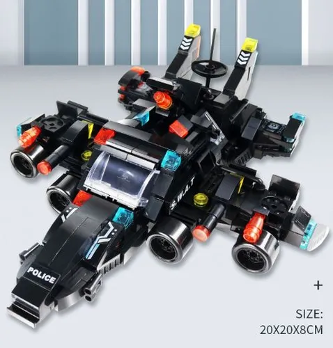 Armatodo Bloques Construccion Robot Policía De Ciudad 585pcs