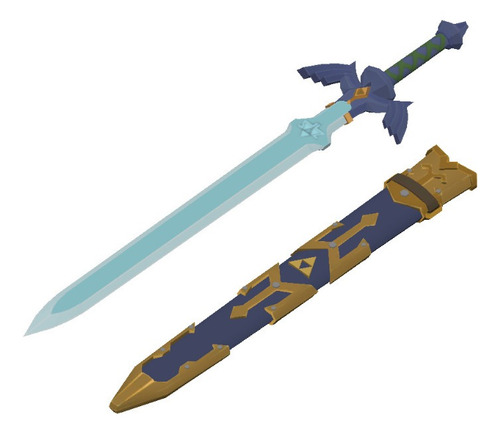 Master Sword The Legend Of Zelda Breath Of Th- Arte Plastico