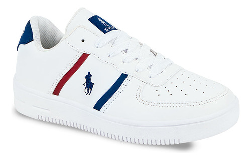 Sneakers Casuales Pr33826 Rayas Liso Hpc Polo Flats Logo