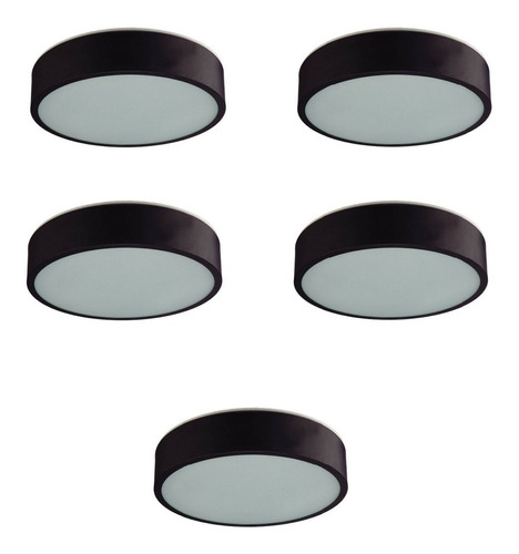 Kit 5x Luminaria Plafon Para Lampadas Led Sala Cozinha Quarto Combo 5 Pçs C915