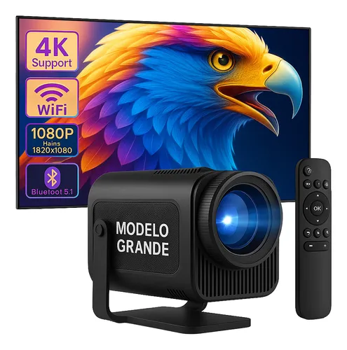Projetor Hy320 Grande Full Hd Smart 4k Android 1080p Wi-fi