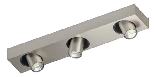 Foco Sobre Puesto Eglo Robledo 3 Foco Led, Lampara De Techo