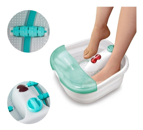 Hidromassageador Para Pes Foot Spa 110v Multilaser - Hc006 Cor Branco