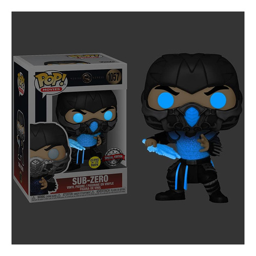 Funko Pop Mortal Kombat Filme Subzero Brilha No Escuro