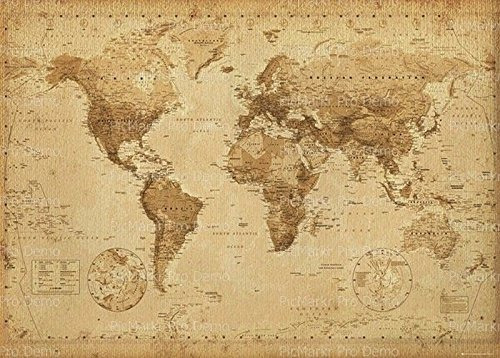 Imagen De Hielo Comestible Del Mapa Del Viejo Mundo