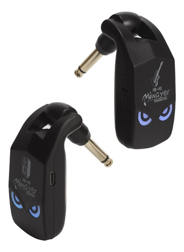 Sistema De Guitarra Inalámbrico Miwayer Hb-40 Negro 2.4 Ghz