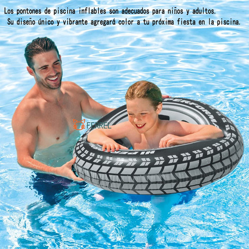 Nadar Boya Salvavidas Inflable Grande Con Forma De Neumático