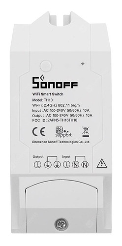 Sonoff Th10 Interruptor Wi-fi Monitoreo Temp. Y Hum. Domotic