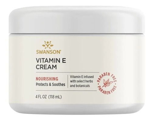 Crema De Vitamina E 4fl Oz 118 Ml Nutre Y Protege La Piel Sw