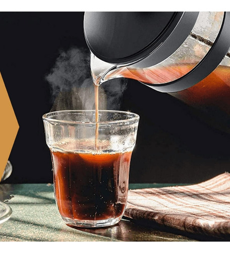 Ilios Innova Cafetera Prensa Francesa De Vidrio De 800 Ml Negro