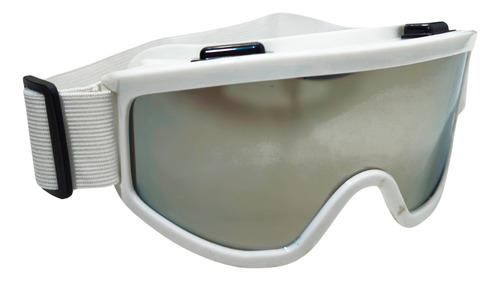 Goggles Para Moto Con Correa Ajustable Todo Terreno 1 Pz Blanco Polarizado Unitalla