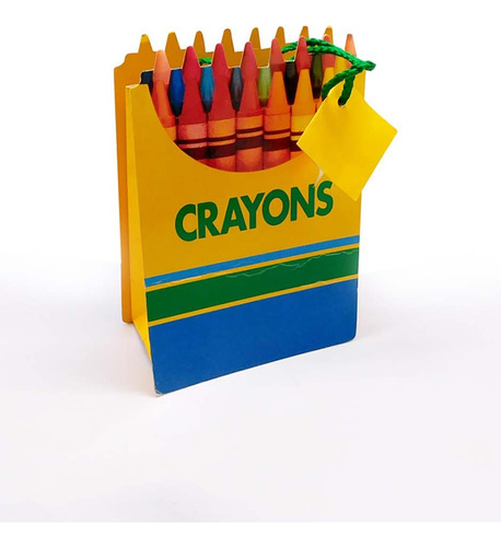 40 Bolsas De Reforzadas Con Diseños, Elige Los Modelo Color Amarillo Crayones 18 X 18 X 18