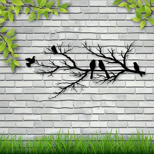 Pájaros De Metal Para Decoración De Pared, Adorno Colgante