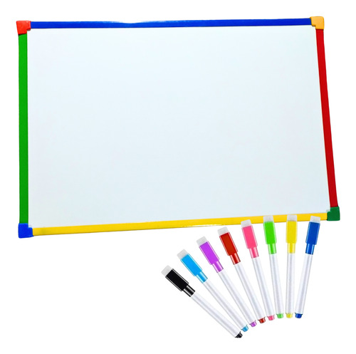 Pizarras Magnéticas 40 X 60 + Fibra Pizarron Infantil Niños
