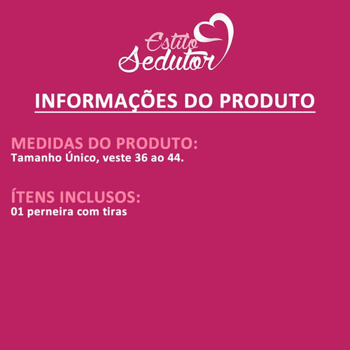 Perneira Persex Feminina Com Tiras - Único Veste 36 Ao 44