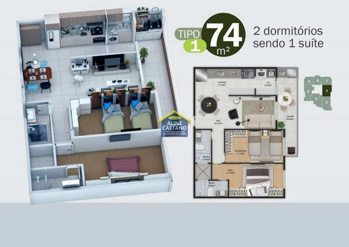 Imagem 17 de 22 de Apartamento 1 Dorm, Vista Mar, Entrada Facilitada! - Vplt004