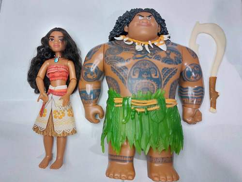 Muñeco Maui Y Moana Disney Hasbro Excelente Estado Completos