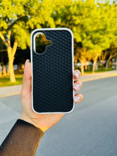 Funda Vans Waffle Para iPhone Color Negro Y Café