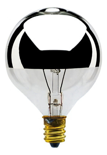 Bulbrite 25g16hm - Bombilla Media Cromada 25 W 25 W